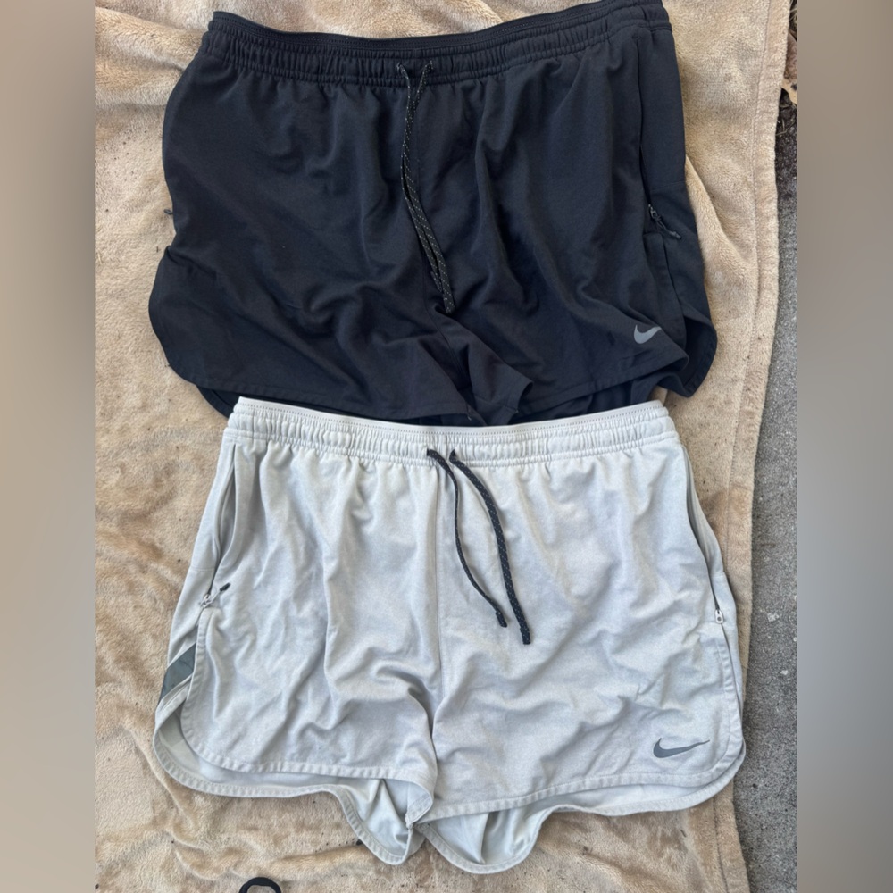 Nike Running Shorts set (Gray and Black 5inch inseam)